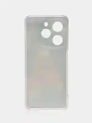 Коричневый чехол на Tecno Spark Go 2024/20C / Текно Спарк Го 2024/20C прозрачный, с рисунком