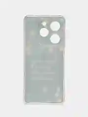 Серый чехол на Tecno Spark Go 2024/20C / Текно Спарк Го 2024/20C прозрачный, с рисунком