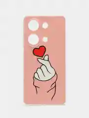 Коралловый чехол на Xiaomi Redmi Note 13 Pro 4G/Poco M6 Pro 4G прозрачный, с рисунком, защита камеры