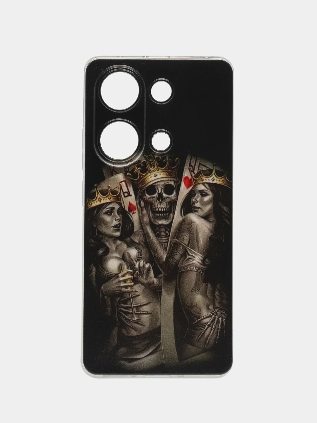 Оливковый чехол на Xiaomi Redmi Note 13 Pro 4G/Poco M6 Pro 4G прозрачный, с рисунком, защита камеры