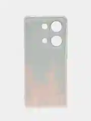 Оранжевый чехол на Xiaomi Redmi Note 13 Pro 4G/Poco M6 Pro 4G прозрачный, с рисунком, защита камеры