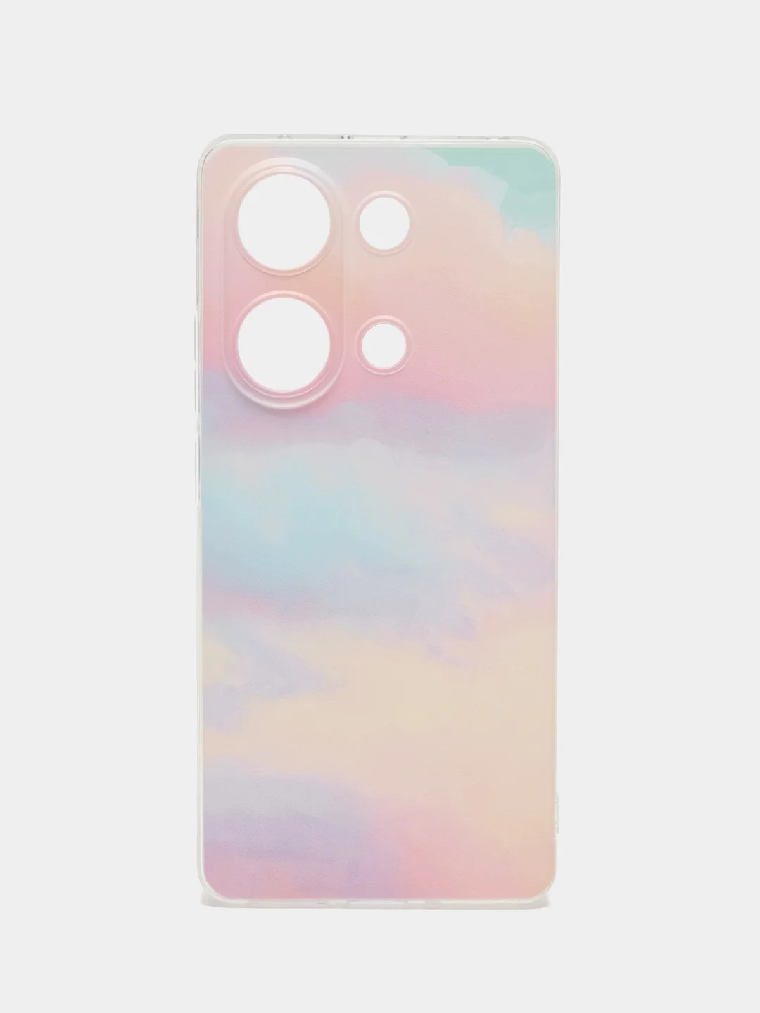 Пудровый чехол на Xiaomi Redmi Note 13 Pro 4G/Poco M6 Pro 4G прозрачный, с рисунком, защита камеры