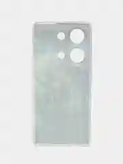 Синий чехол на Xiaomi Redmi Note 13 Pro 4G/Poco M6 Pro 4G прозрачный, с рисунком, защита камеры