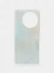 Голубой силиконовый чехол на Vivo V30e / Виво В30е прозрачный, с рисунком, защита камеры