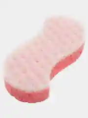 Розовый губка банная массажная