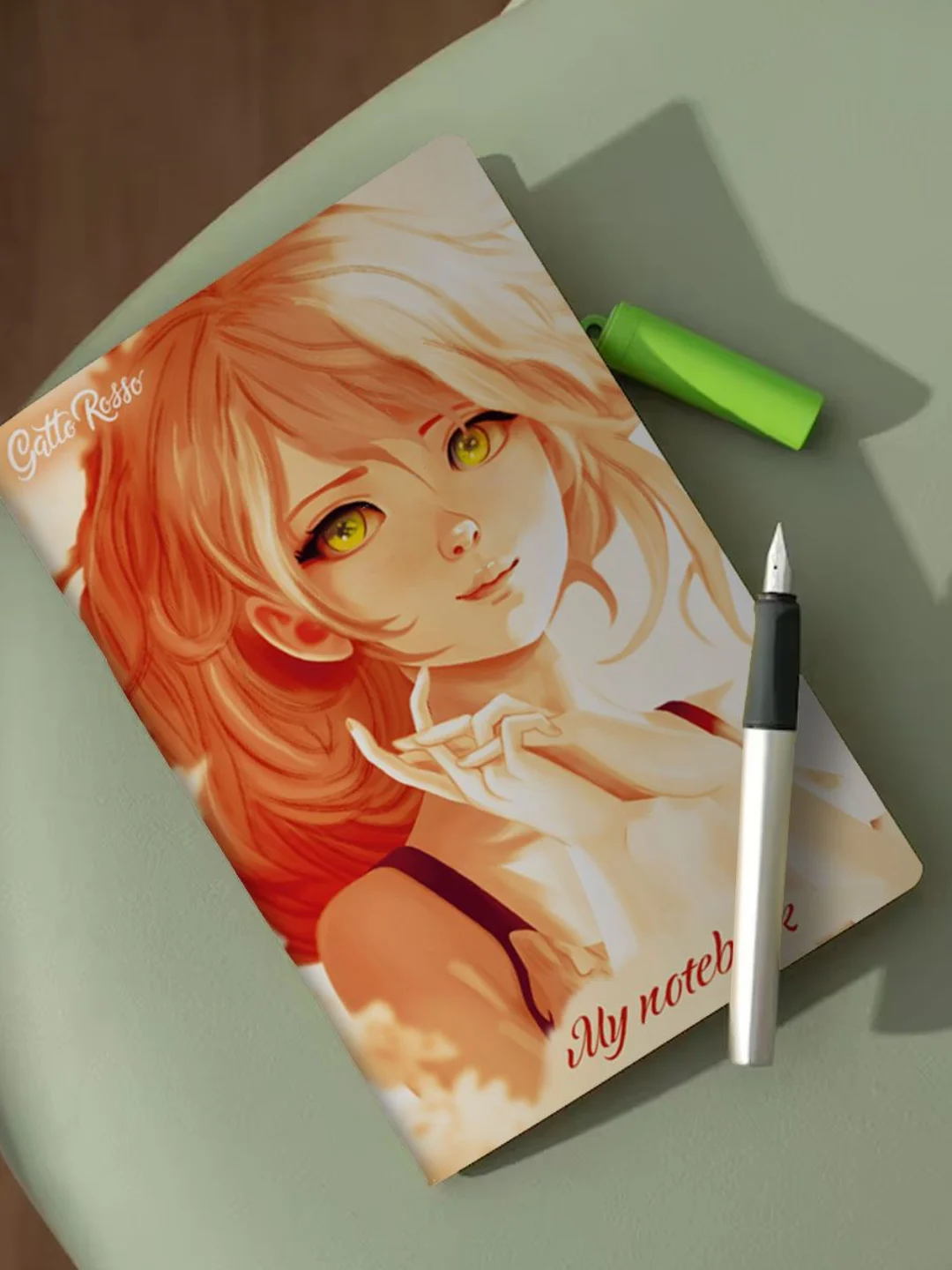 Желтый блокнот в клетку А5, 40 листов, тетрадь на скрепке Gatto Rosso "My notebook", Проф-Пресс