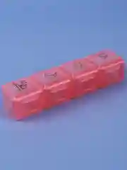 Коралловый таблетница на 4 секции
