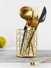 Золотой подставка для ручек и карандашей, косметики Birdhouse