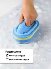 Прозрачный коврик противоскользящий для ванной Birdhouse, прозрачный, 100х39 см
