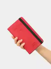 Красный кошелек-обложка для документов, паспорта, карт и денег, с RFID защитой