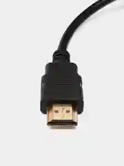 Черный кабель переходник HDMI-VGA со звуком и питанием