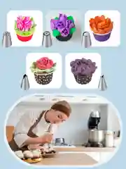 Серебряный насадки для кондитерского мешка Sugar Day, набор 14 шт