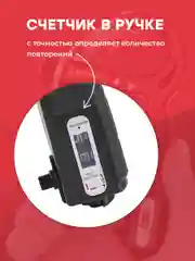 Черный эспандер кистевой пружинный Shark Fit, тренажер для рук регулируемый 5-60 кг