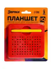 Красный планшет обучающий магнитный для рисования, 96 отверстий