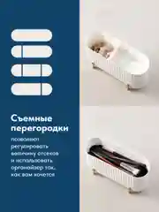 Белый контейнер для ватных дисков и палочек Birdhouse, органайзер для ванной