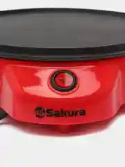 Блинница электрическая SAKURA SA-7418R, 900 Вт, красная