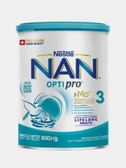 Детская смесь NAN 3 OPTIPRO, для роста, иммунитета и развития мозга, с 12 месяцев, 800 г