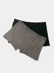 Трусы мужские, боксеры, хлопок, однотонные, набор 2 шт