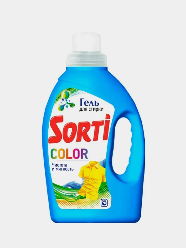 Гель для стирки SORTI COLOR, 1,2 л