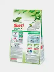 Стиральный порошок SORTI, для белого и светлого, с экстрактом хлопка, атомат, 2,4 кг