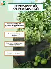 Армированный ламинированный белый укрывной Агротекс 80 3х10м