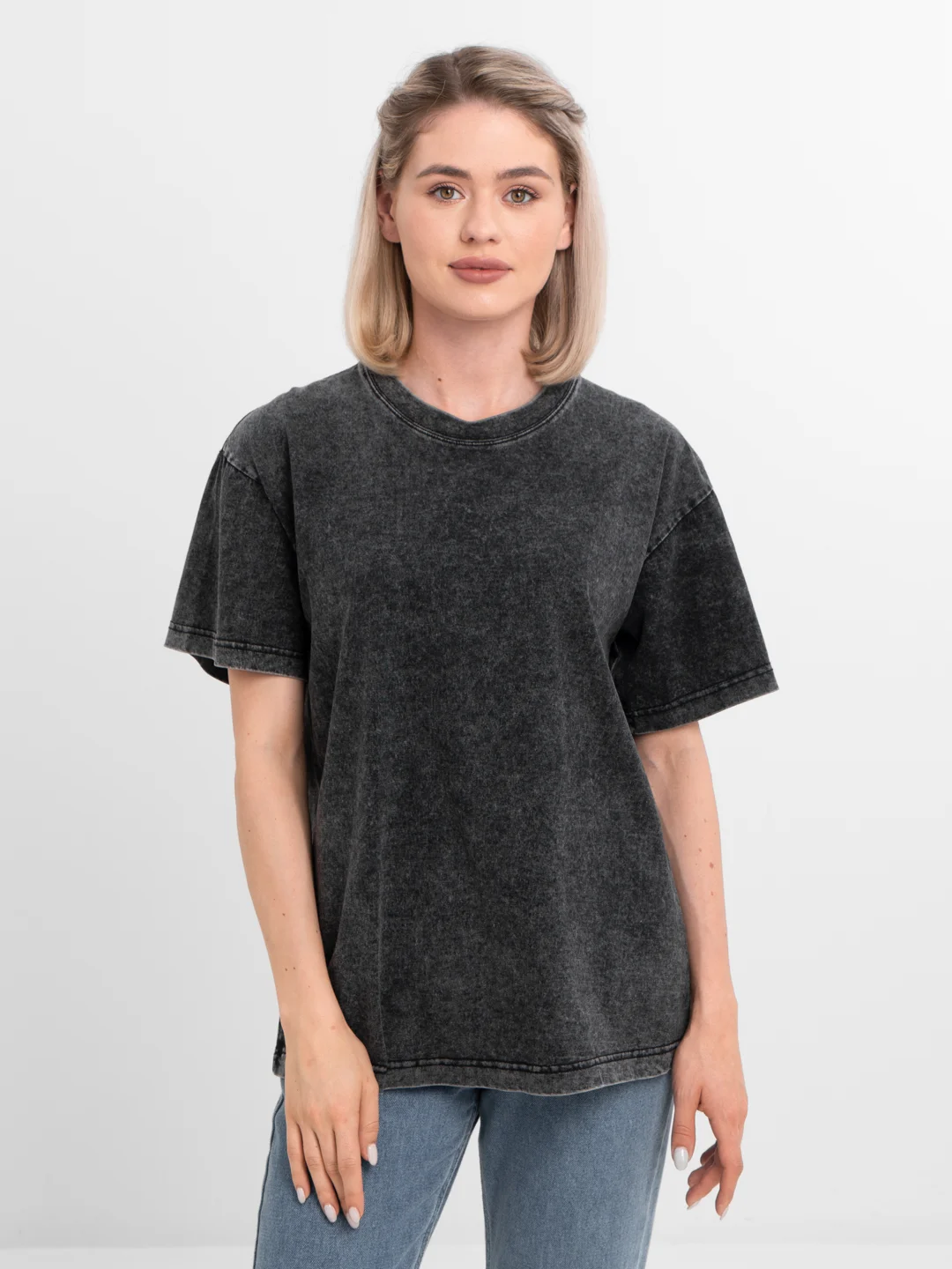 Хром женская футболка oversize варёнка, однотонная футболка , базовая футболка, летняя футболка