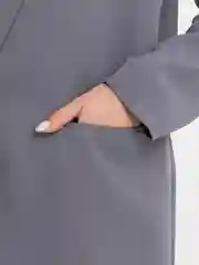 Серый пиджак женский однотонный, оверсайз , жакет, блейзер, серый, Sineke