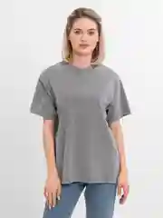 Серый женская футболка oversize варёнка, однотонная футболка , базовая футболка, летняя футболка