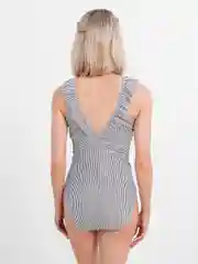Черный купальник слитный  женский