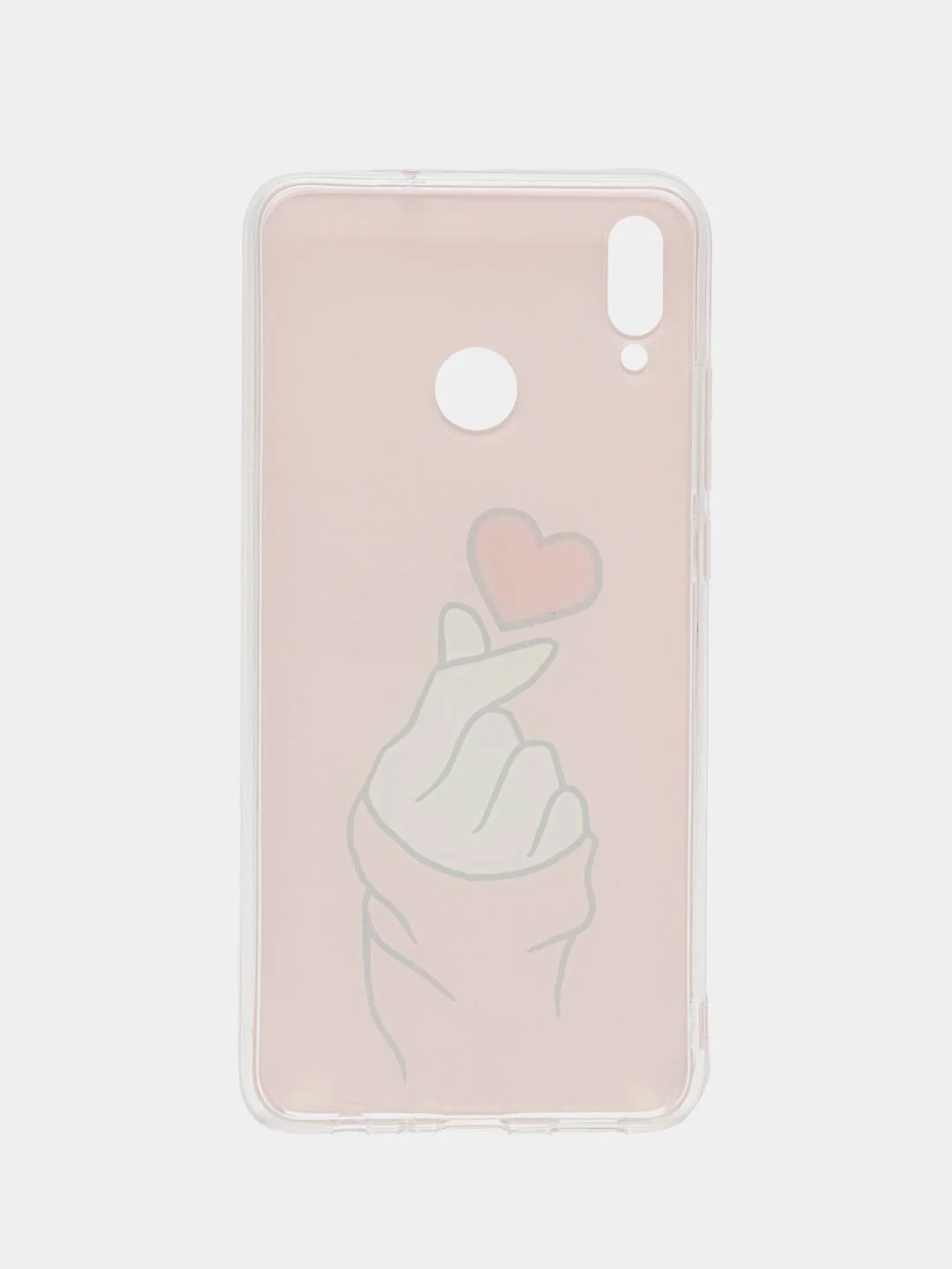 Коралловый силиконовый чехол на Honor 8X / Хонор 8Х прозрачный, с рисунком, защита камеры