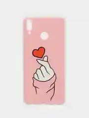 Коралловый силиконовый чехол на Honor 8X / Хонор 8Х прозрачный, с рисунком, защита камеры