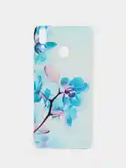 Лазурный силиконовый чехол на Honor 8X / Хонор 8Х прозрачный, с рисунком, защита камеры