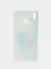 Лазурный силиконовый чехол на Honor 8X / Хонор 8Х прозрачный, с рисунком, защита камеры