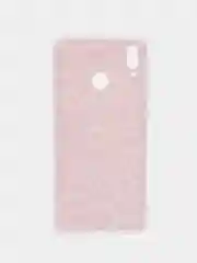 Пурпурный силиконовый чехол на Honor 8X / Хонор 8Х прозрачный, с рисунком, защита камеры