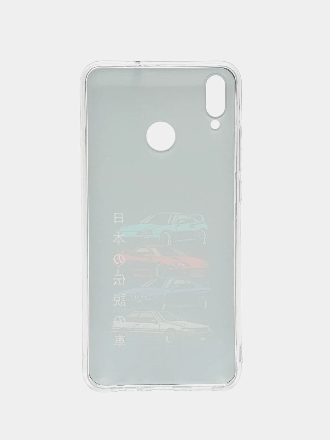 Хром силиконовый чехол на Honor 8X / Хонор 8Х прозрачный, с рисунком, защита камеры