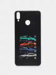 Хром силиконовый чехол на Honor 8X / Хонор 8Х прозрачный, с рисунком, защита камеры