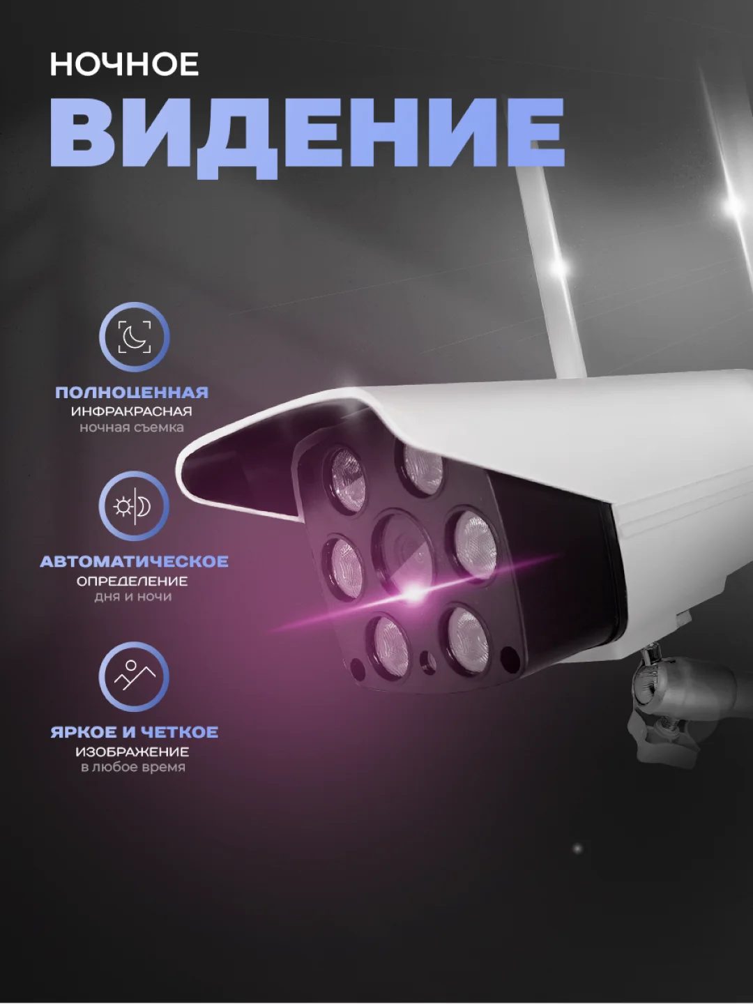 Камера видеонаблюдения WIFI IP 3Мп Ps-Link PS-XMC30 с LED подсветкой