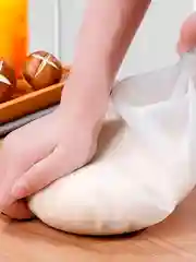Белый мешок для замешивания теста, силиконовый