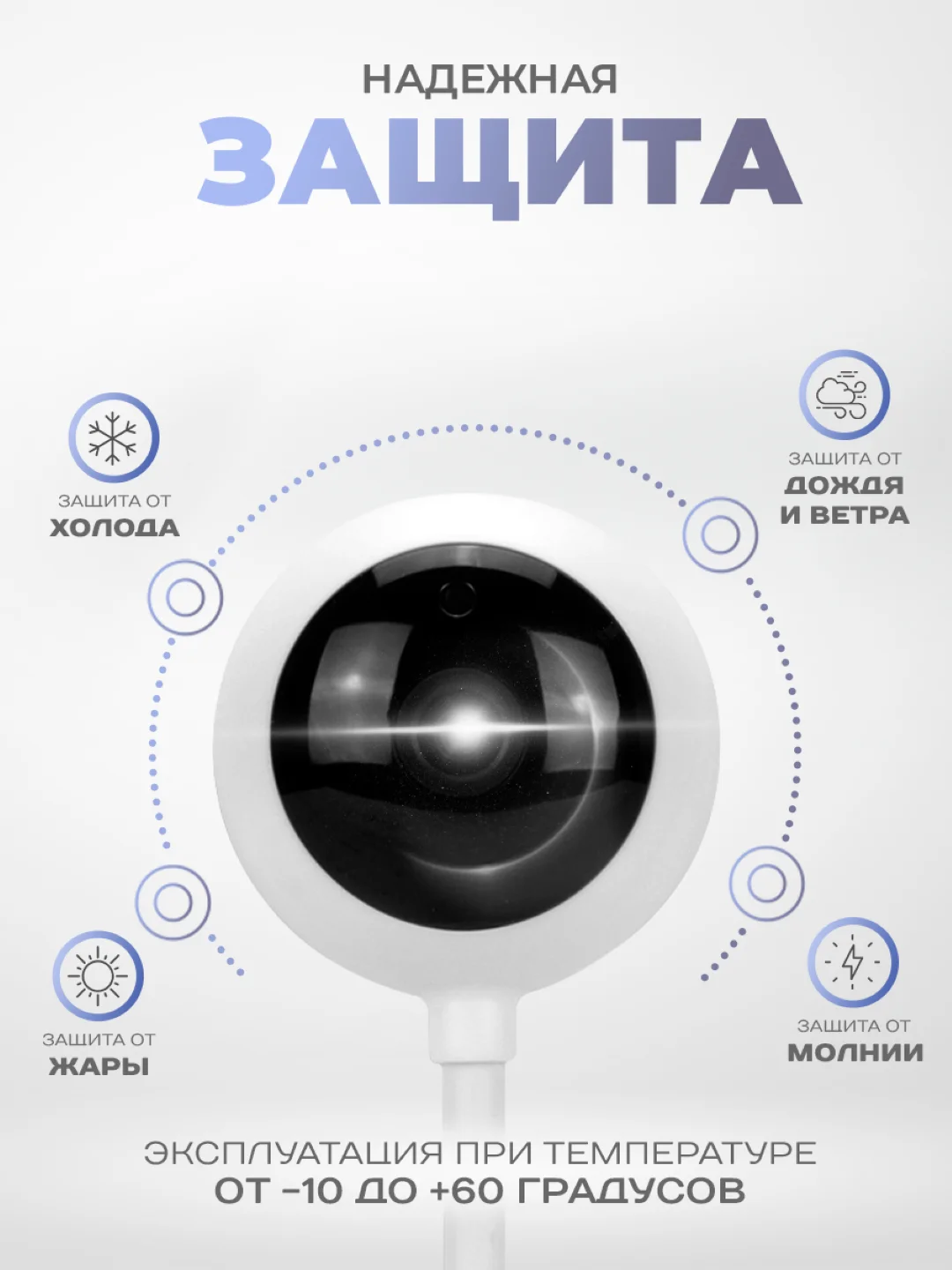 Умная камера видеонаблюдения WIFI IP 2Мп 1080P PS-link TC20 для помещений с микрофоном