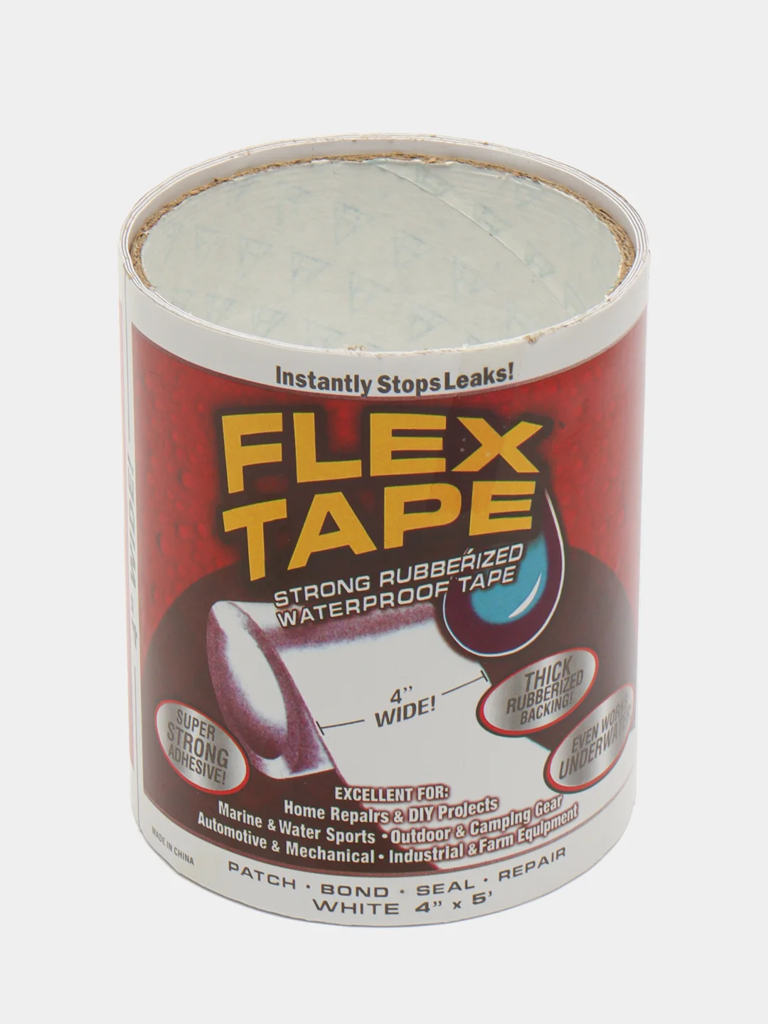 Белый водонепроницаемая изоляционная сверхсильная клейкая лента Flex Tape