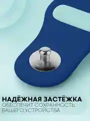 Синий силиконовый ремешок для часов КАРТОФАН на Xiaomi Amazfit Bip/Bip Lite/GTR 42mm/GTS, ColMi