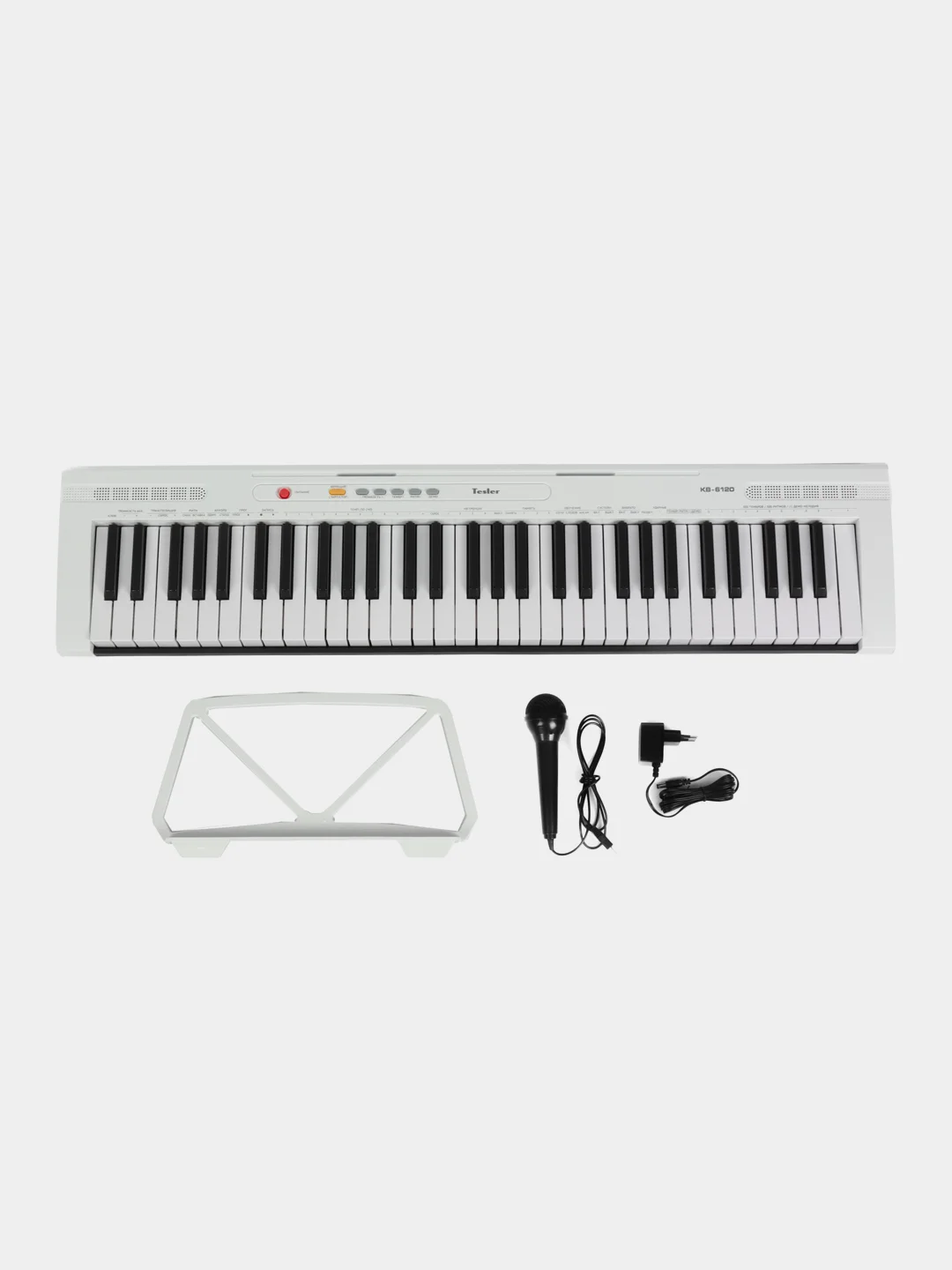 Белый синтезатор TESLER KB-6120 WHITE