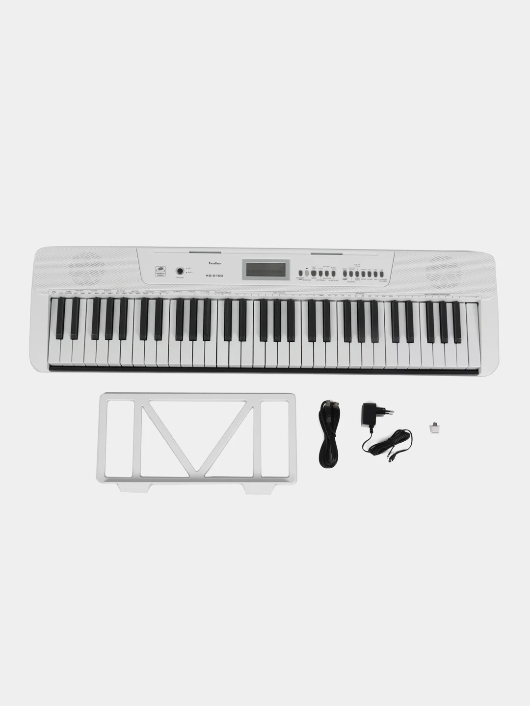 Белый синтезатор TESLER KB-6160