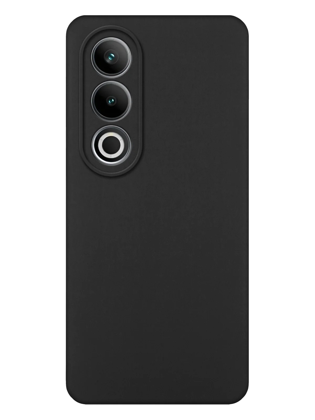 Черный чехол для OnePlus Ace 3V силиконовый BROSCORP матовый/ прозрачный с бортиком защитой камер