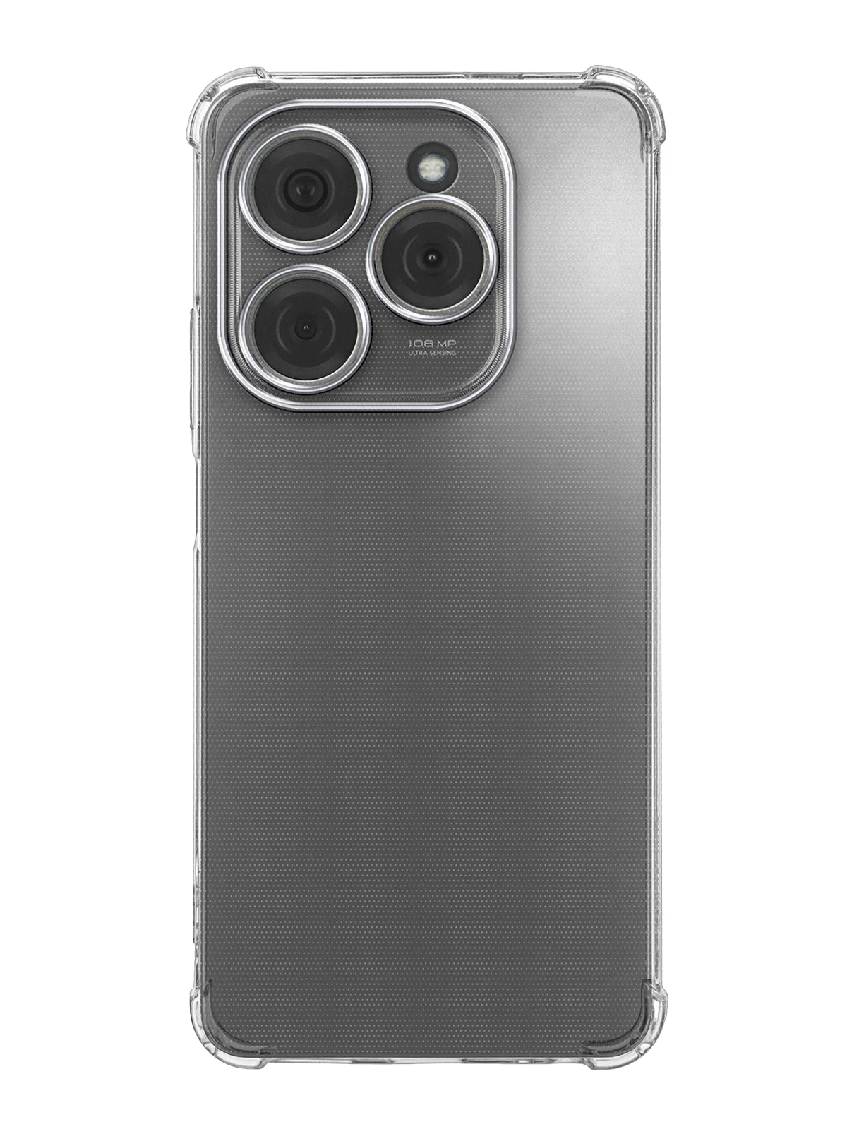 Молочный чехол для Tecno Spark 20 Pro / 20 Pro Plus противоударный BROSCORP с усиленными углами
