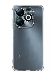 Прозрачный противоударный чехол для Infinix Smart 8 Pro силиконовый BROSCORP с усиленными углами
