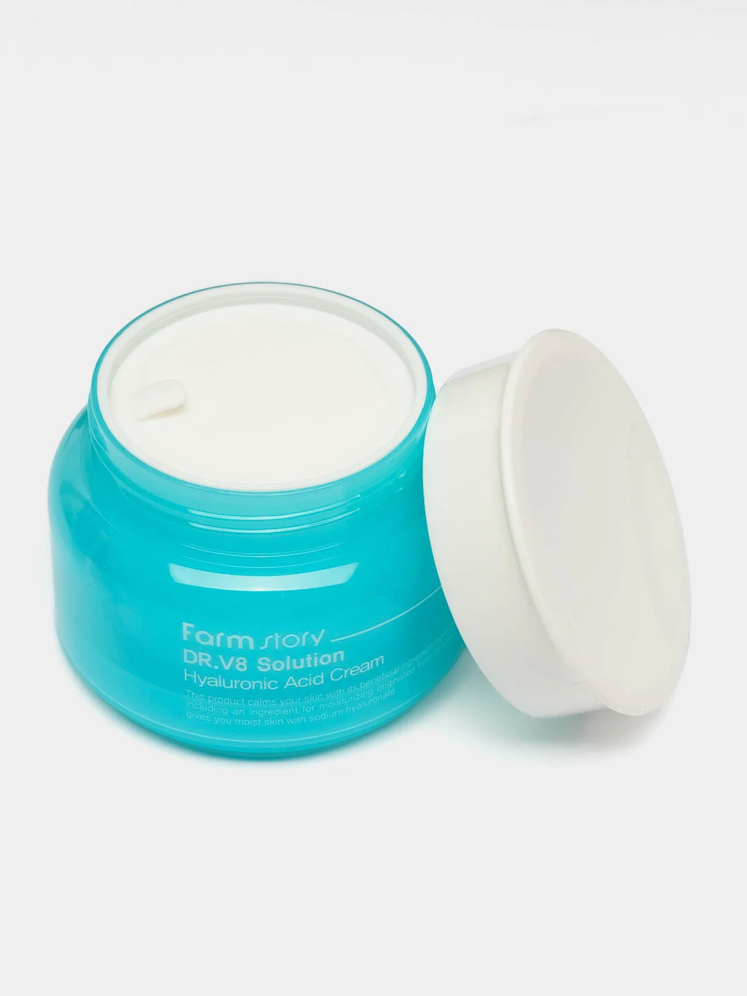 Бирюзовый крем для лица с гиалуроновой кислотой FarmStay DR.V8 Solution Hyaluronic Acid Cream