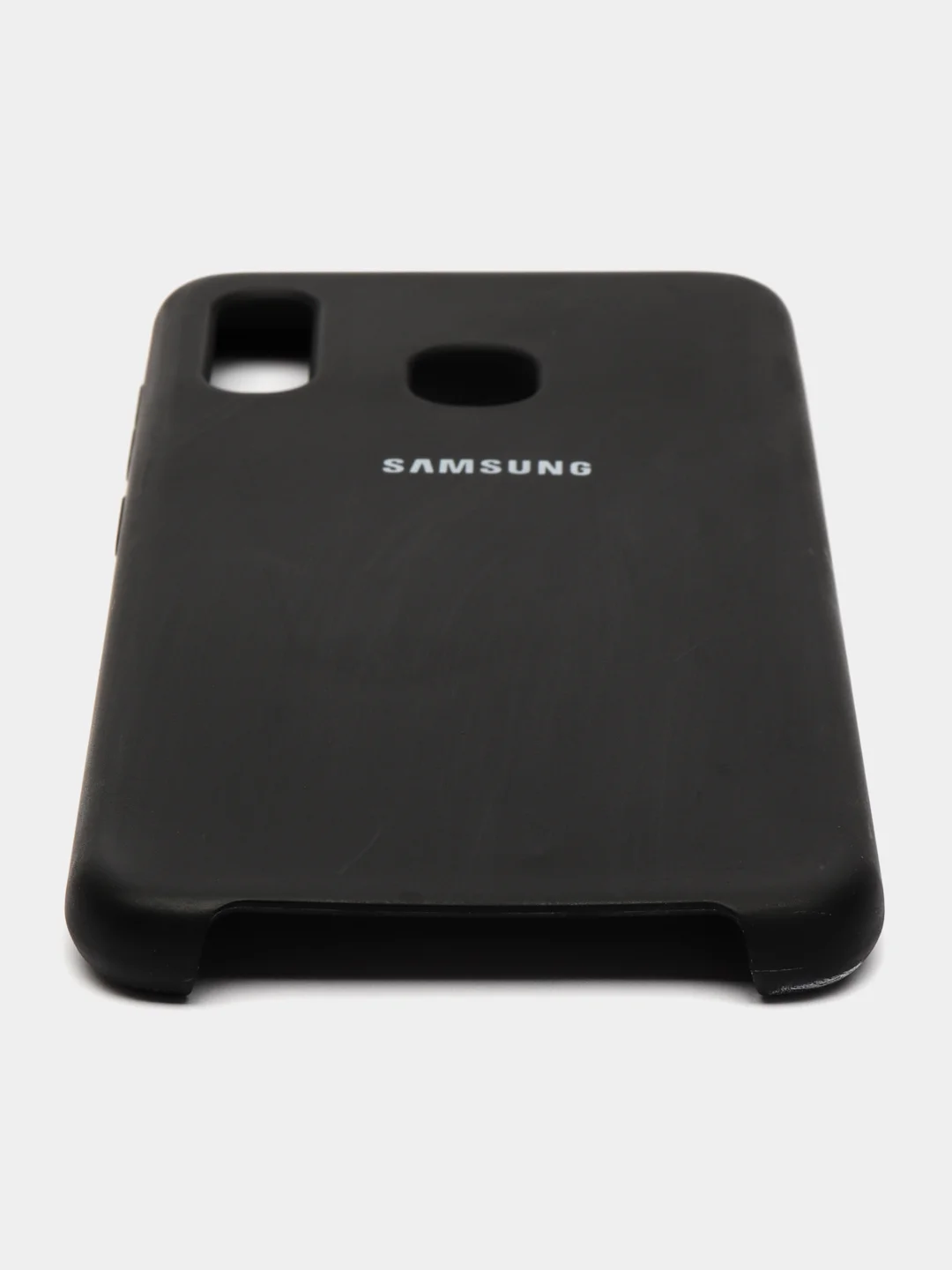 Черный чехол Silicone Case для Samsung A20/A30