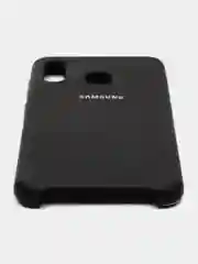 Черный чехол Silicone Case для Samsung A20/A30