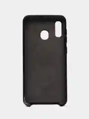 Черный чехол Silicone Case для Samsung A20/A30
